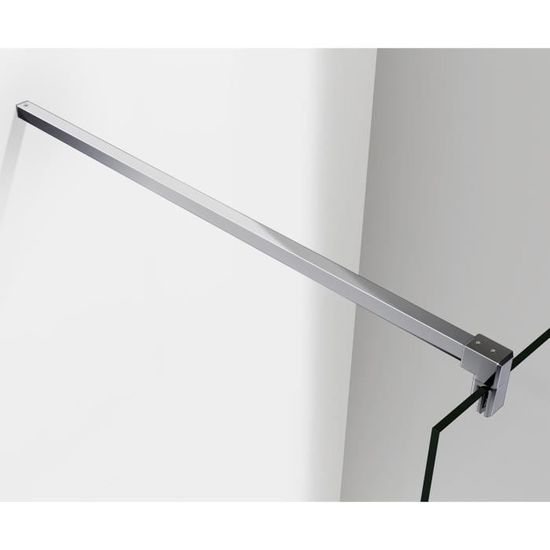 Barre de maintien horizontale pour fixer la paroi de douche de 6-10mm en épaisseur,Longueur: 140cm  barre de maintien
