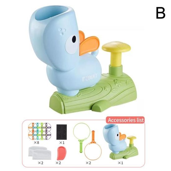 Jeu Lancer Anneaux Corde à Sauter Fusée Jouet Extérieur 3 En 1 Pour Enfants - Lanceur De Fusées Jeu D'anneaux Corde à Sauter Automatique - Avec Musique Et Télécommande