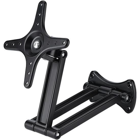 Support Inclinable Support TV mural articulé Full Motion Support TV pour écran plat TV LED ...