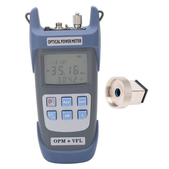 Tester Fibra Ottica Testeur Puissance Fibre Optique Adeal -70dBm à 10dBm, Connecteurs SC/FC Photomètre FTTH Portable