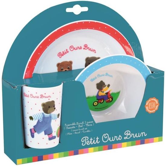 FUN HOUSE 005802 TROTRO Ensemble Repas Composé D'une Assiette, D'uol Et