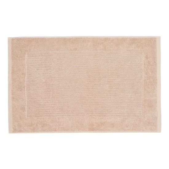 Tapis De Bain Uni 100 Coton Turc Beige Cdiscount Puericulture Eveil Bebe