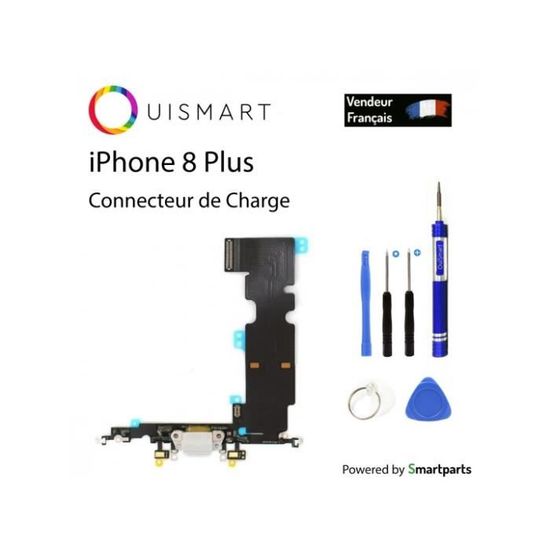 Nappe Dock Connecteur De Charge Micro Antenne GSM Pour IPhone 7 Plus BLANC , Kit Outils Offert - Marque Yuan Yuan - Téléphonie - Foto 7