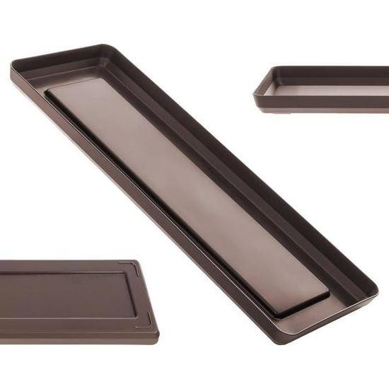 Lot De 16 Soucoupes Pour Plantes - 4 Tailles (12-23cm) - Noir - Anti Fuites