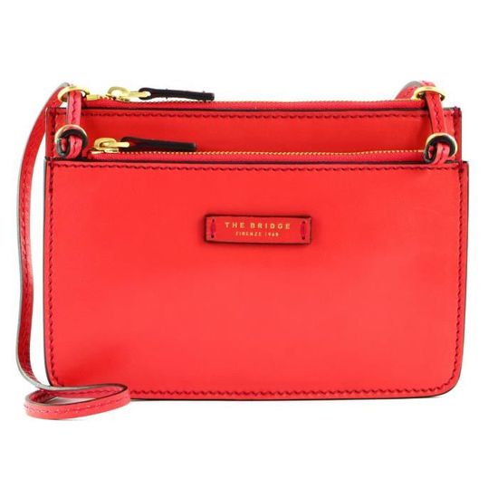 Sac Messager Cuir The Bridge - Modèle Hydro, Taille Grand, Couleur Marron/noir, Neuf Avec étiquette