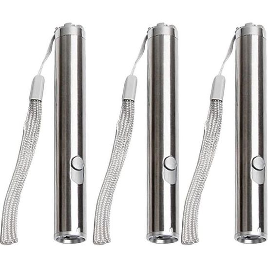 Lot De 3 Mini Lampes LED 9V - Haute Luminosité, Portable, Pour Camping, Randonnée, Urgence (piles Non Incluses)