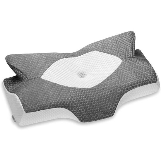 Lot de 2 Oreillers FLUTTUO Ergonomique Cervical à Mémoire de Forme