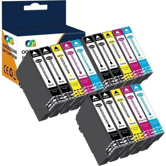 Cartouches D'encre Compatibles Epson XP3100 XP4100 Expression Home 603 XL - Pack 4 Couleurs