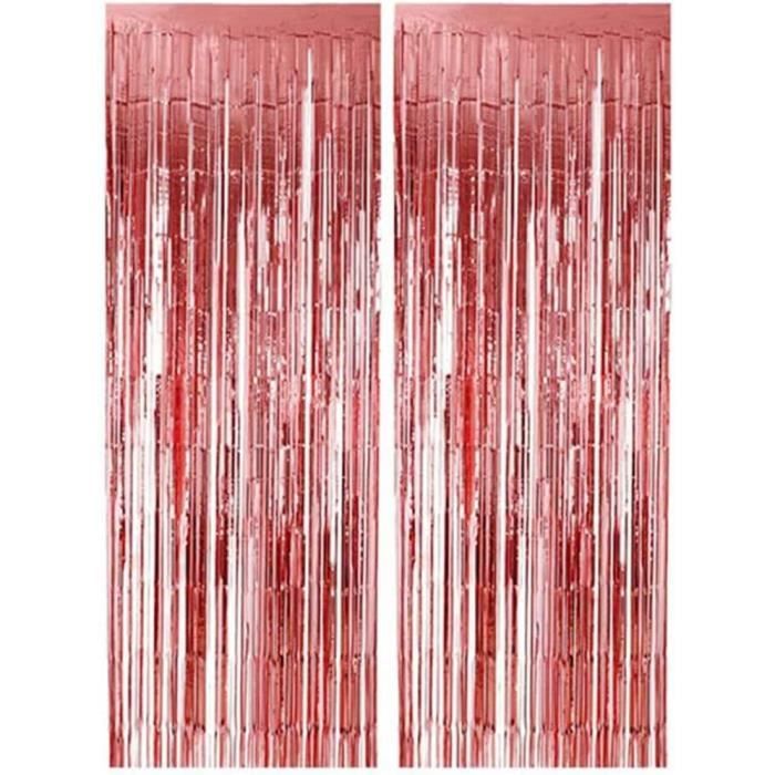 Lot De 2 Rideaux De Paillettes Métalliques – 1 X 2,5 M, Argentés, Pour Fond De Scène Anniversaire, Mariage, Décoration De Fête