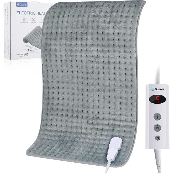 Couverture Chauffante électrique - 10 Niveaux De Chaleur, Minuterie 1-8h - Flanelle Et Sherpa Lavable Machine