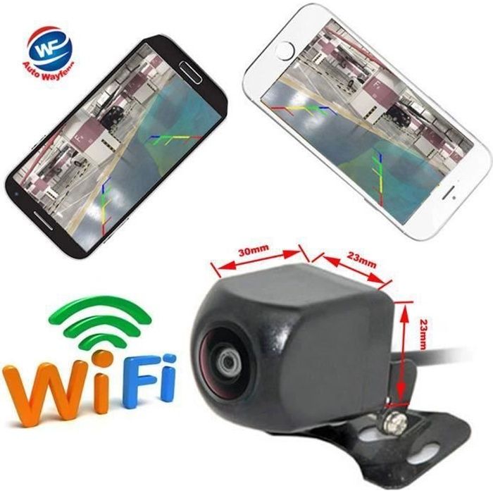 YUD Haute qualité WIFI universel Caméra de recul de voiture Dash Cam Mini Tachygraphe étanche pour iPhone et Android