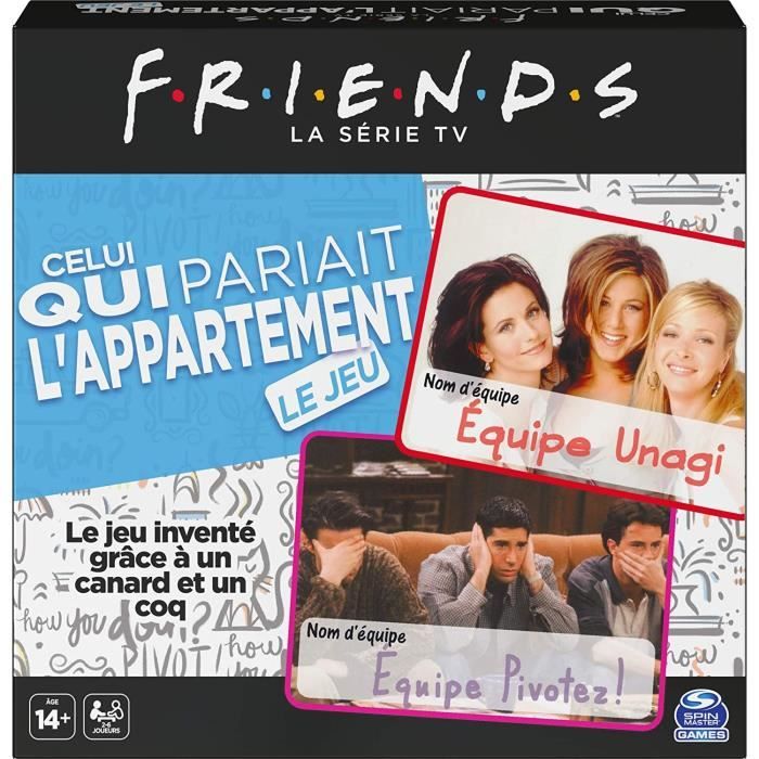 FRIENDS - JEU DE QUESTIONS « Celui qui pariait l’appartement » - 6059808 - Quizz licence TV show version française - Jeu de société