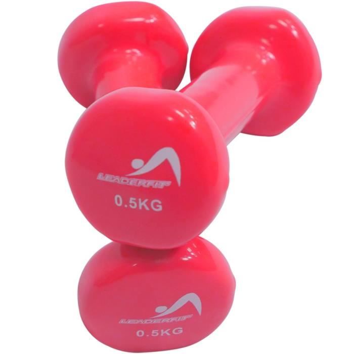Haltères Leader Fit 0,5kg - rose - TU