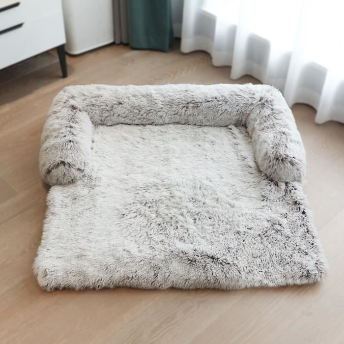 Couverture en peluche longue pour chenil de chien à double usage tout-en-un chenil de chien canapé-lit pour animaux GLDZAOAE17308