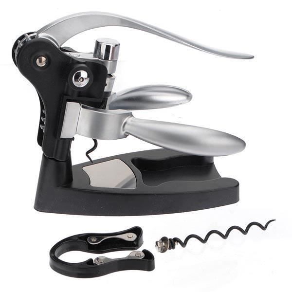 Tire Bouchon Capsulleur à Levier Ouvre Bouteille de Vin Champagne Bière Sommelier Métal Ouvreur Noël Anniversaire Party Fête