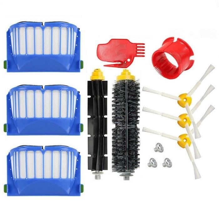 R2224 Pièce de rechange Kit Pour Irobot Roomba 650 620 610 600 Serie Filtre À Vide Brosse*Black