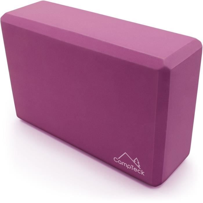 CampTeck Bloc Yoga en Mouse Léger Brique de Yoga Portable pour Pilâtes Fitness Exercices Balance et Équilibre - Violet 1 Pièce