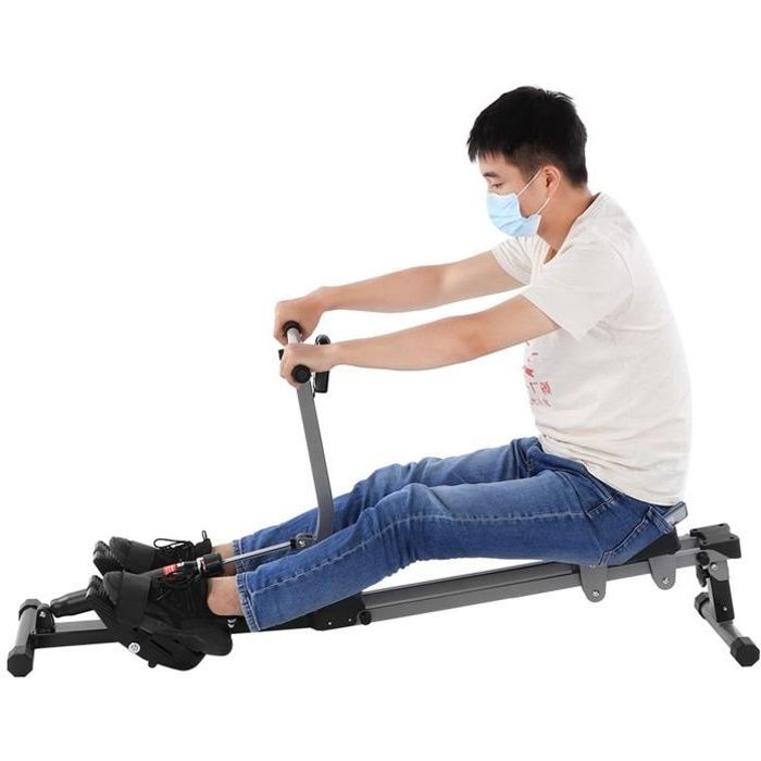 Rameur d'appartement - charge max. 120kg Pour fitness et cardio tKORning -KOR