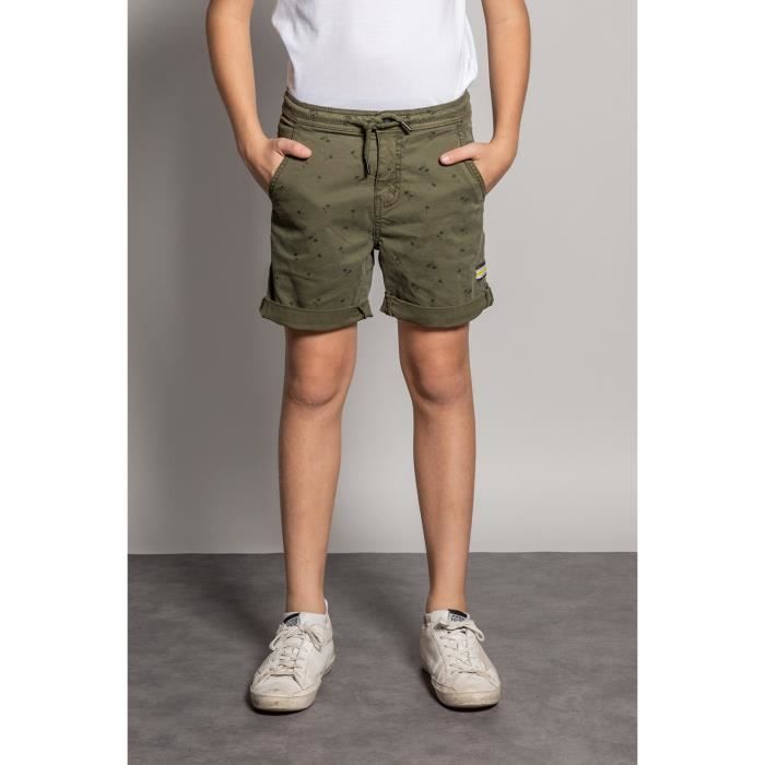 DEELUXE Short à imprimé palmiers CLOUD Olive