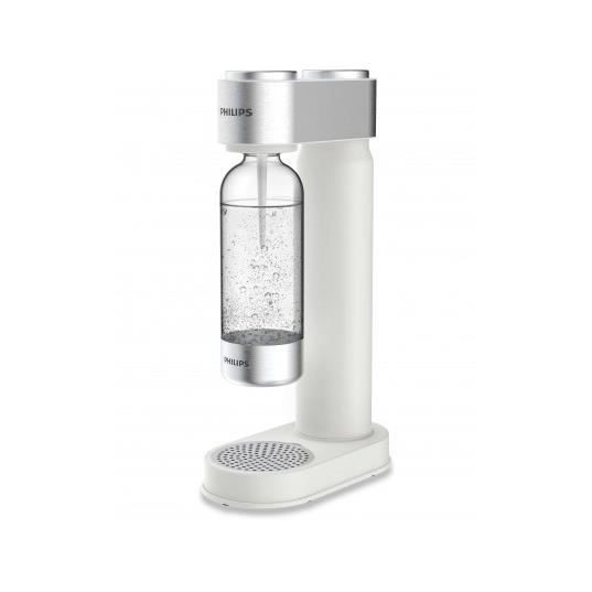 PHILIPS ADD4902WH - Machine à Soda Blanche finitions chromées + Cylindre 425g CO² + 1 bouteille PET 1 litre