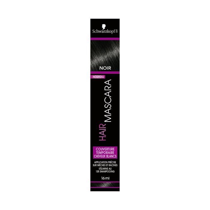 SCHWARZKOPF Hair Mascara - Coloration Racines Temporaire - Noir - 16 ml