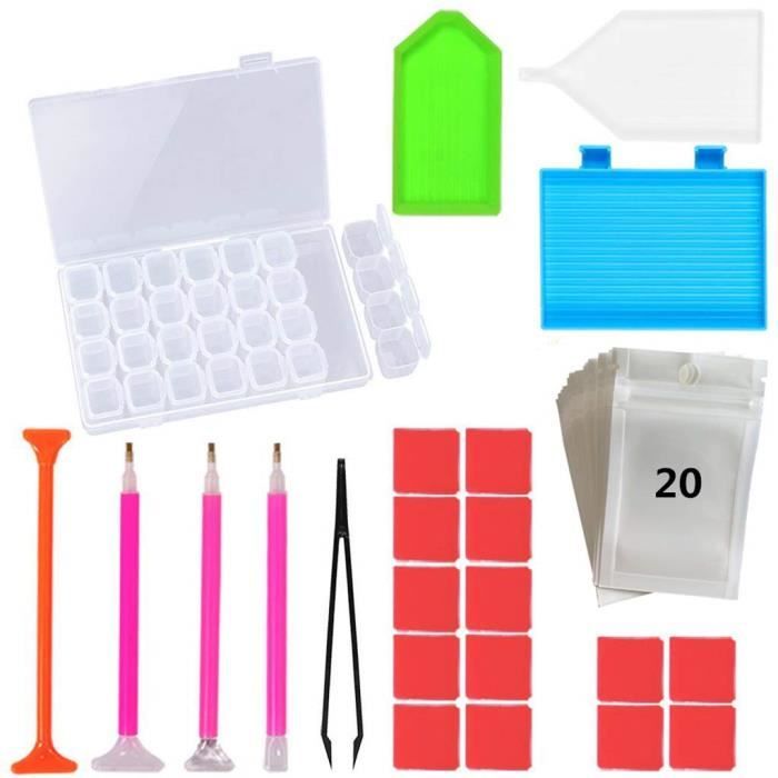 Lot DE 43 Peinture Diamant 5D Diamant Peinture Outil Diamant Peinture Stylo Plateau en PlastiqueAY142394