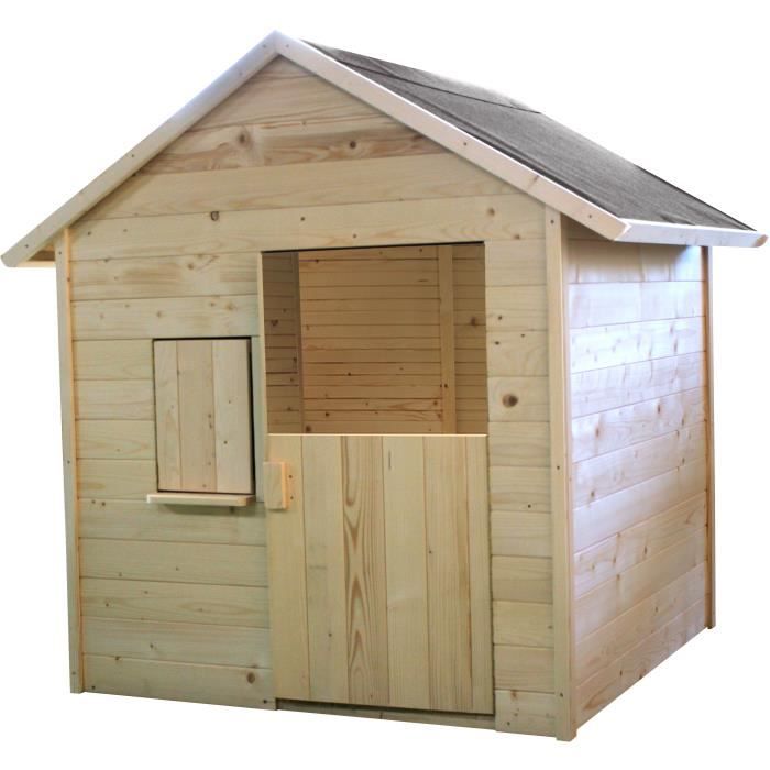 Maisonnette bois enfant IGOR - avec plancher -SOULET