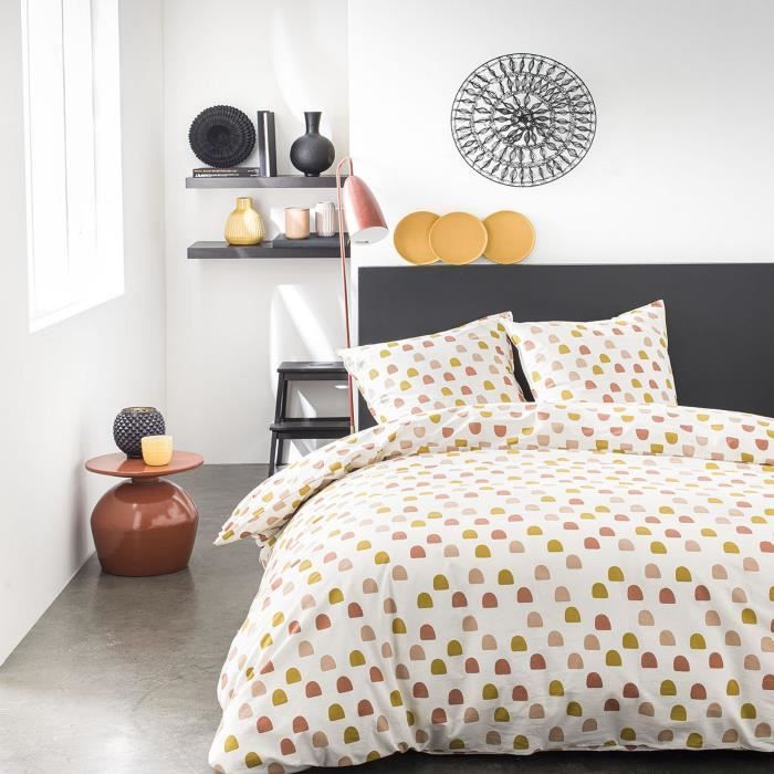 Housse de couette réversible et taie d'oreiller Today 100% coton 4.32 - taille:220 x 240 cm