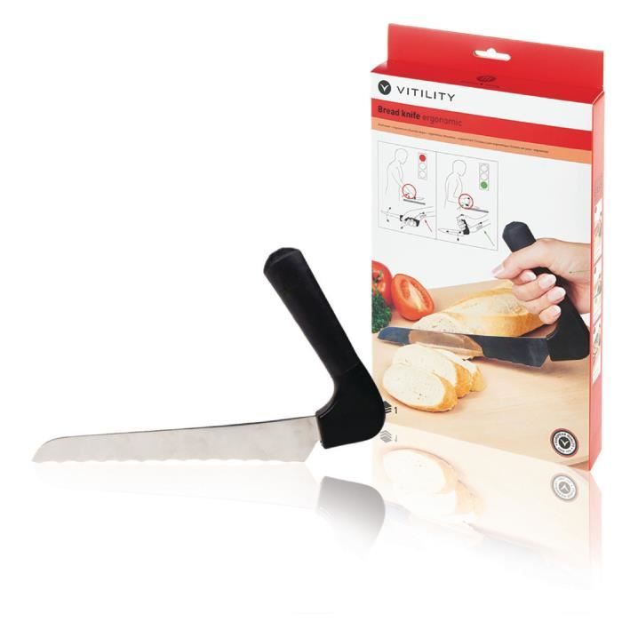 Vitility Couteau à Pain Ergonomique