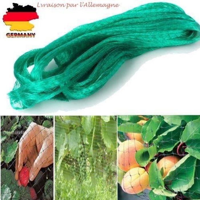 Filet anti-oiseaux 4*10M Filet de Protection Pour Plante Légume Fruit Étang Jardin
