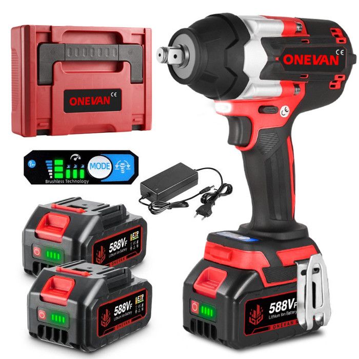 Clé à Choc Pneumatique BESWELL BW-112B3N - 1/2 Pouce, Couple Max 1200 N.m - Pour Garage Et Industrie Lourde - 11