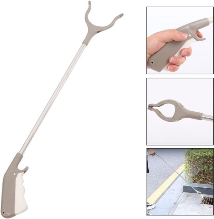 Pince De Ramassage 2 Pièces 30/40/60 Cm - Pour Personnes Âgées, Jardin, Déchets - Poignée Antidérapante