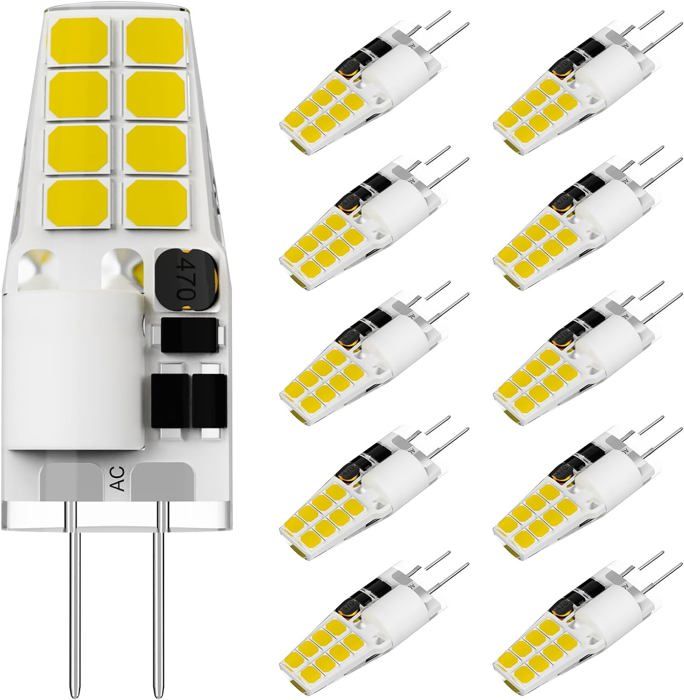 Ampoule Led G4Ampoules G4 12V 2W Hotte Aspirante quivalent 20W Lampe Halogne Blanc Chaud 6000K