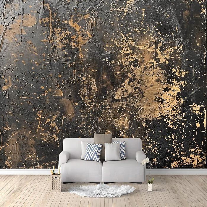 Papier Peint Panoramique Look Mural Rétro 350x256 cm Poster Geant Mural ...