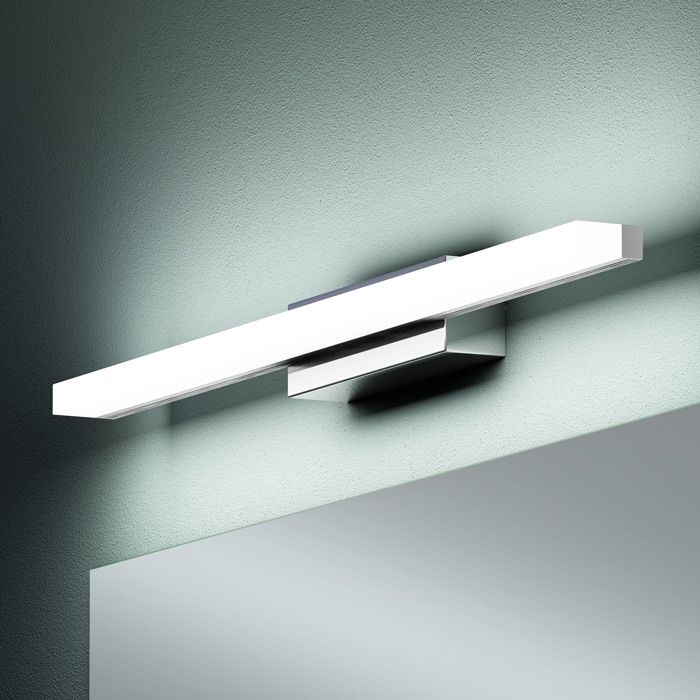 Lampe murale pour salle de bain - MAI & MAI - Lampe Miroir LED 6000K 60cm Chrome - LED intégrée 14W - RA>80 - Anti-scintillement