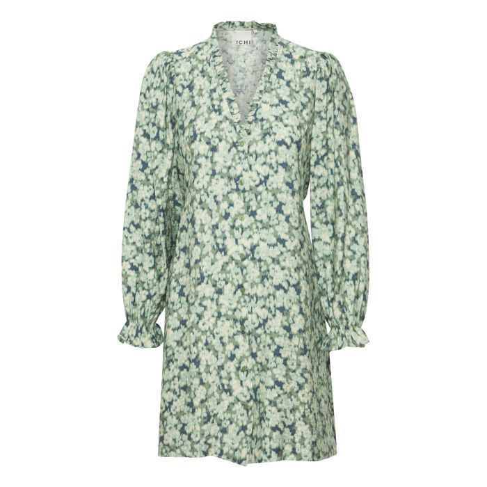 Robe Femme ICHI Marron Taille 38 - Style Classique Longueur Genou, En Polyester, Neuve Avec étiquettes