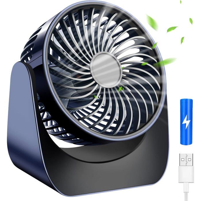 Rising FF Mini ventilateur USB silencieux petit ventilateur de bureau
