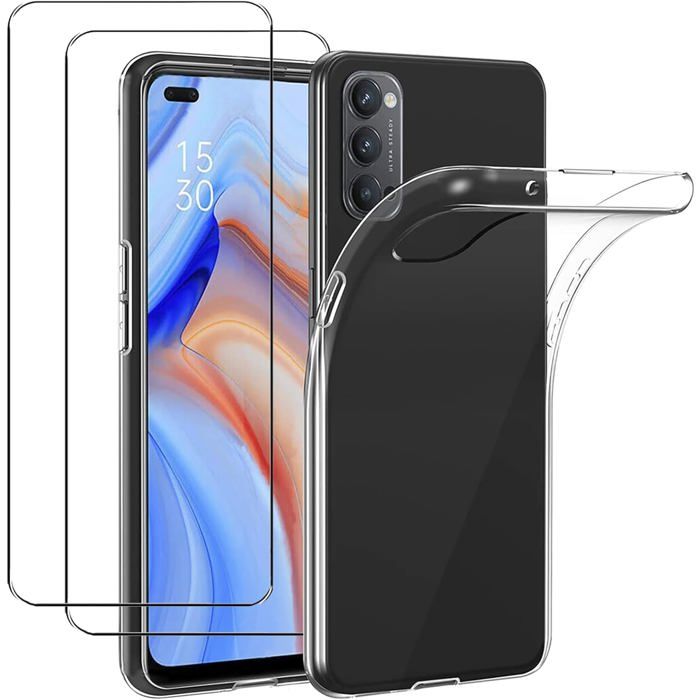 NOVAGO Compatible Avec OPPO A9 2020 / A5 2020- Pack De 2 Films Protection écran Verre Trempé Résistant