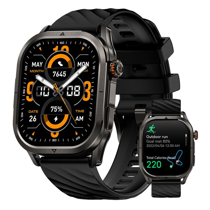 Montre Connectée homme SmartWatch Sport KOSPET P10 GPS integré 5ATM 1.96 Tracker dActivit Android iOS Samsung Xiaomi Iphone