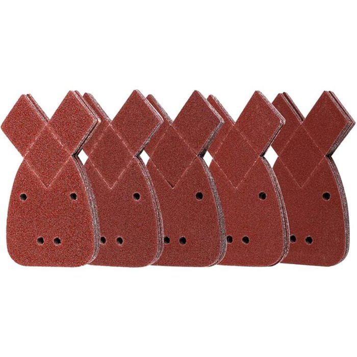 SIQUK 50 Feuilles Abrasives Pour Ponceuse Mouse Black & Decker - Grains 40 à 800 - 140x90mm