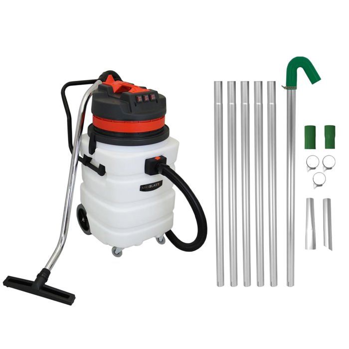 MAXBLAST Lot de Perche d'Aspiration pour Gouttière 7 2 & Aspirateur Industriel 90 - vue 2