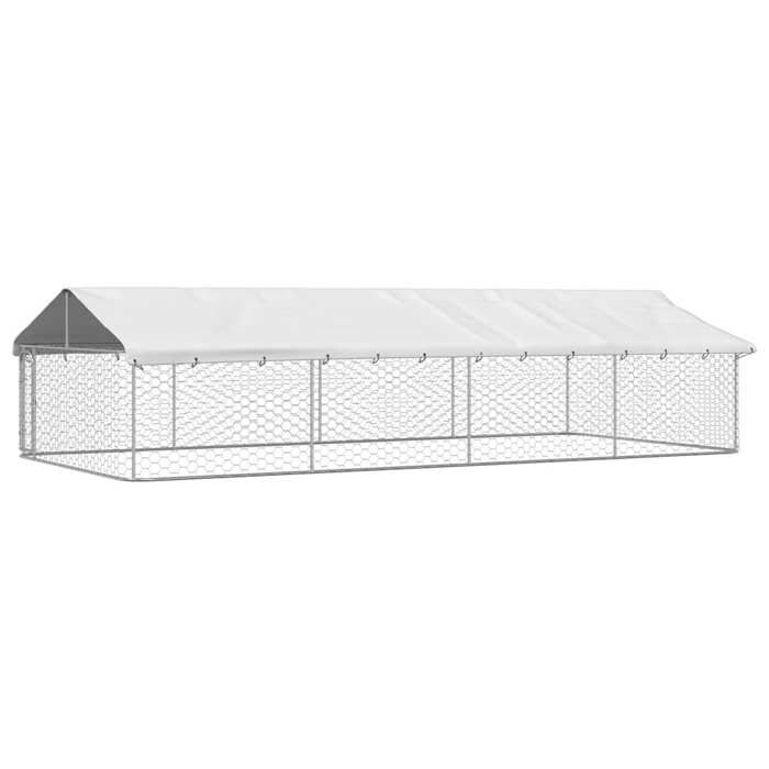 ANIMAL® Moderne Cage enclos Chenil enclos parc extérieur avec toit 600x300x150 cm