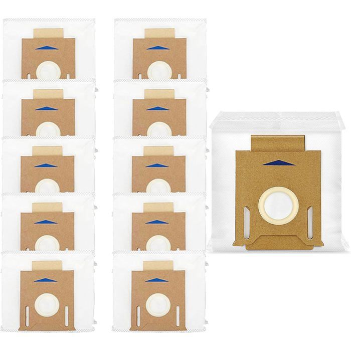 Lot de 10 sacs daspirateur pour aspirateurs ECOVACS DEEBOT T8 T8+ T8 AIVI+ T8MAX N8+ N8 Pro+ T9+ DX93 DDX96