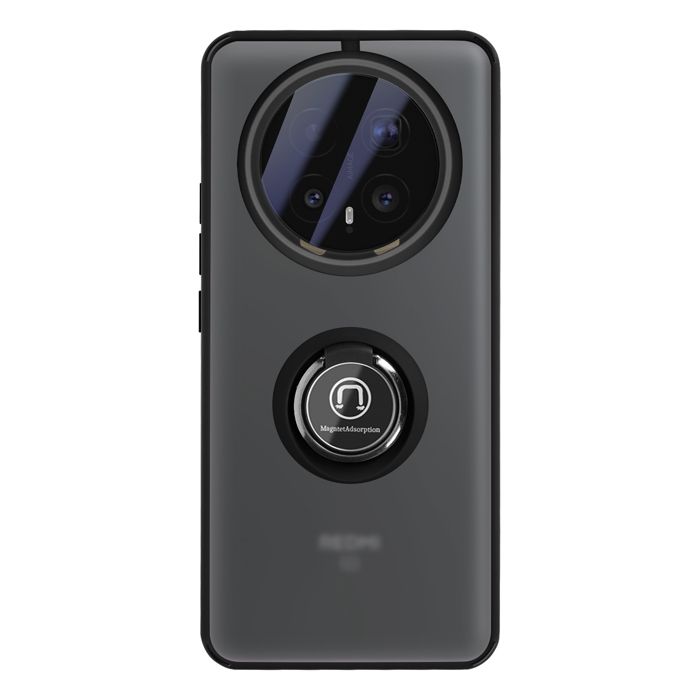Coque pour Honor Magic 8 Pro avec Support Anneau et Fixation Magnétique Noir
