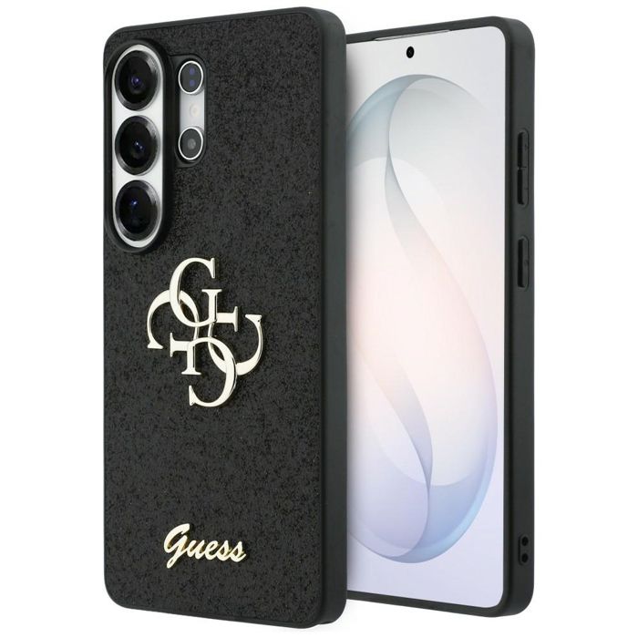 Guess Étui Fixed Glitter Big 4G Metal Logo pour Samsung Galaxy S26 Ultra Noir - vue 2