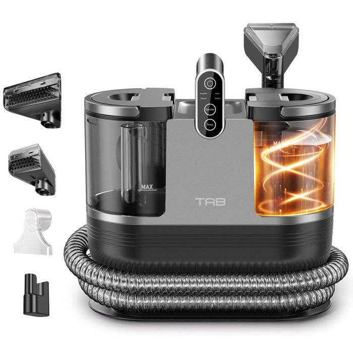 TAB R6 Aspirateur Nettoyeu - Canapés Tapis Voitures - Chauffage Rapide 60℃ - 14 KPa