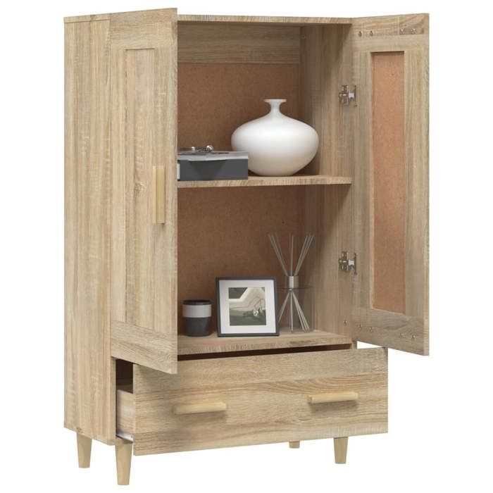 Décoratif - Placard de rangement - Buffet haut - Buffet salle à manger - Chêne sonoma 70x31x115cm - bois dingénierie con7756011