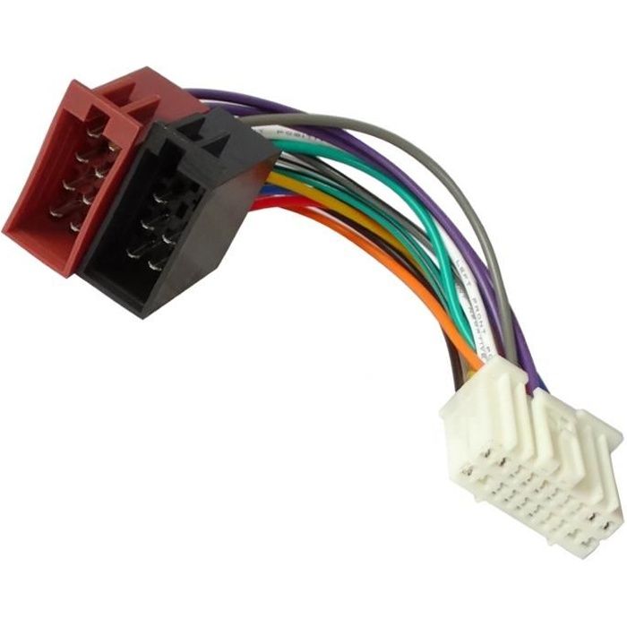 Adaptateur ISO Radio Pour Citroën & Peugeot | Faisceau De Câblage Autoradio | Compatible C3, C4, 207, 307 Et Plus