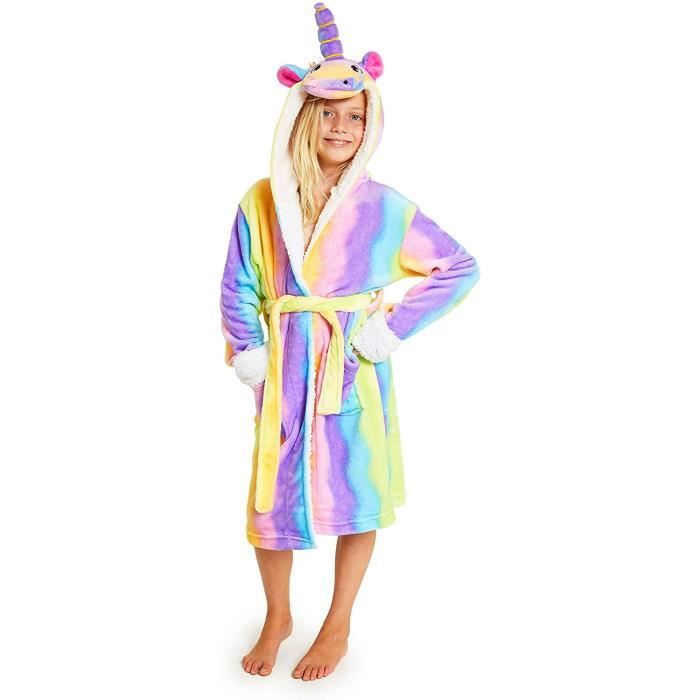 peignoir bebe licorne