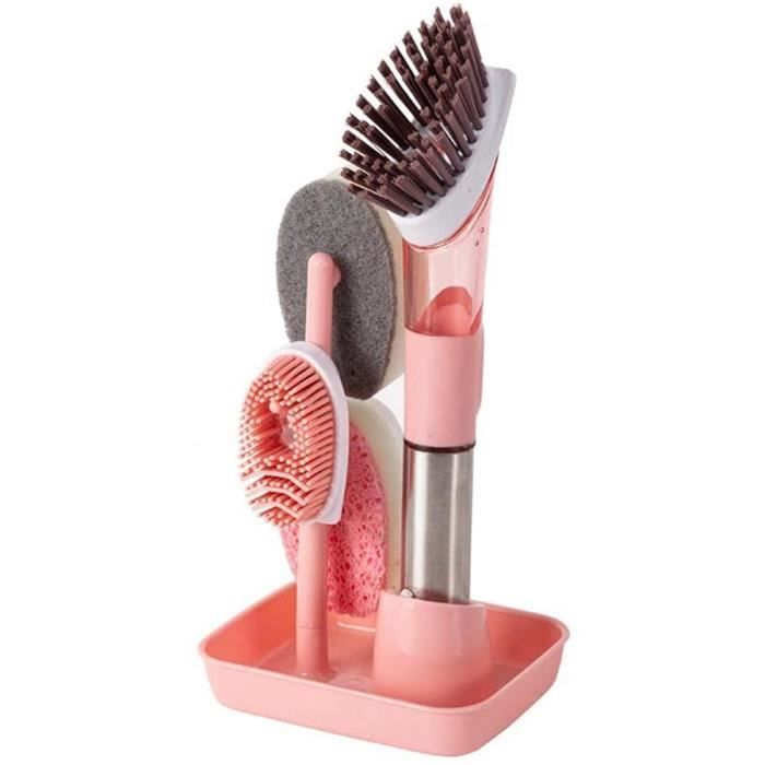 12 PCS Vaisselle éponge Avec Poignée Scrub Brosse De Nettoyage Robuste Plat Baguette Pour La Cuisine Evier Salle De Bains Brosse De Nettoyage Replaceable 84541677